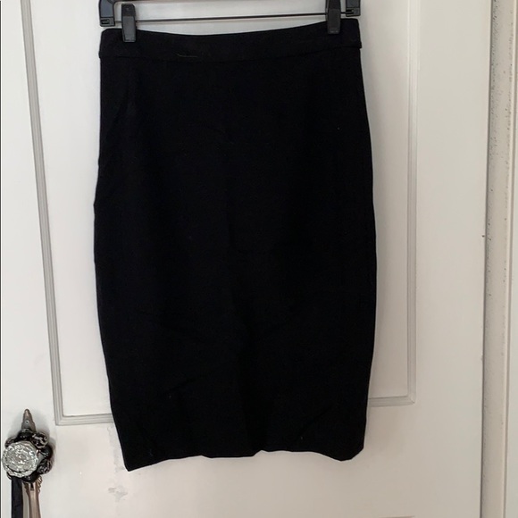 Black Pencil Diane von Furstenberg Skirt Sz 8 - Picture 7 of 8